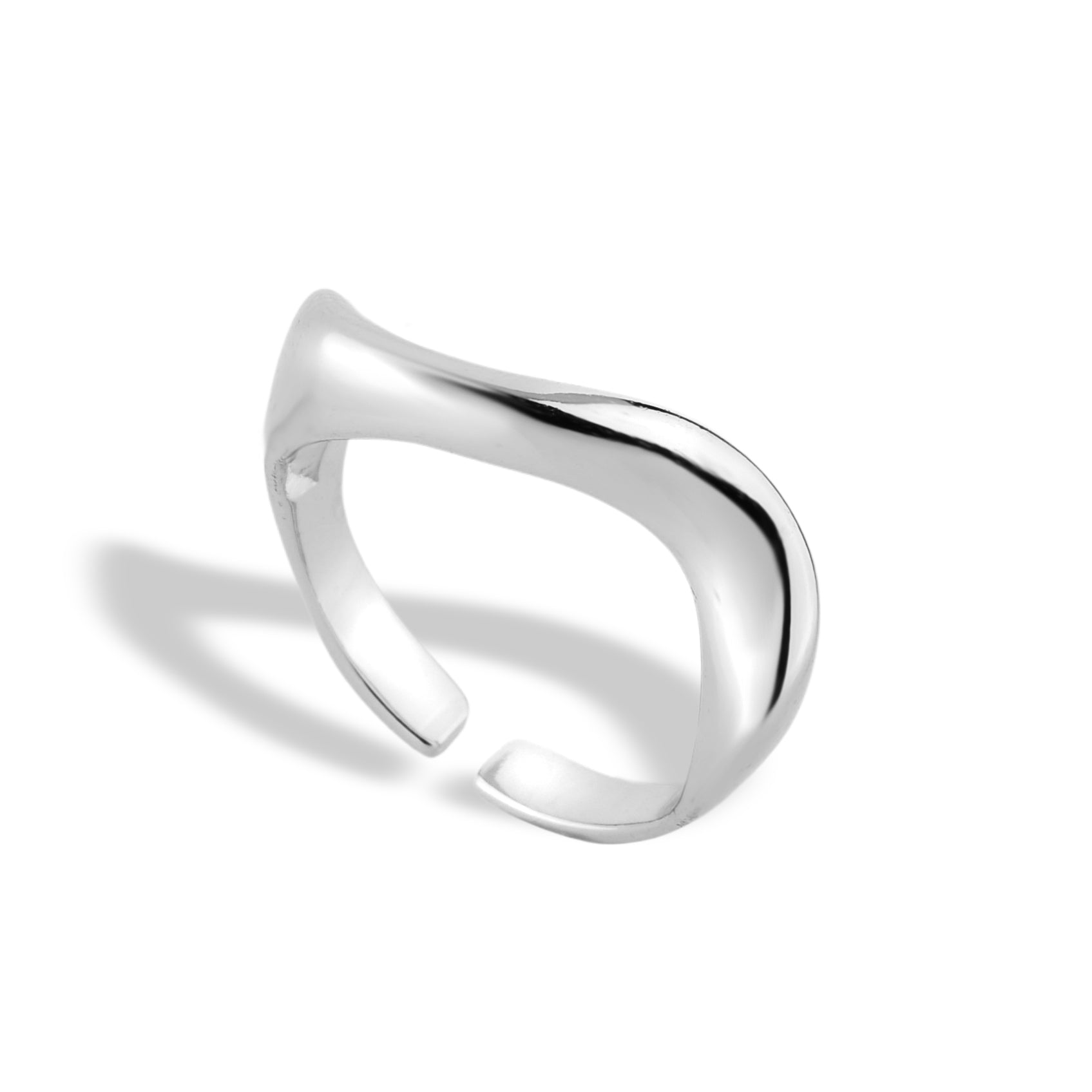 Anel Feminino Traço Banhado em Ouro 18K