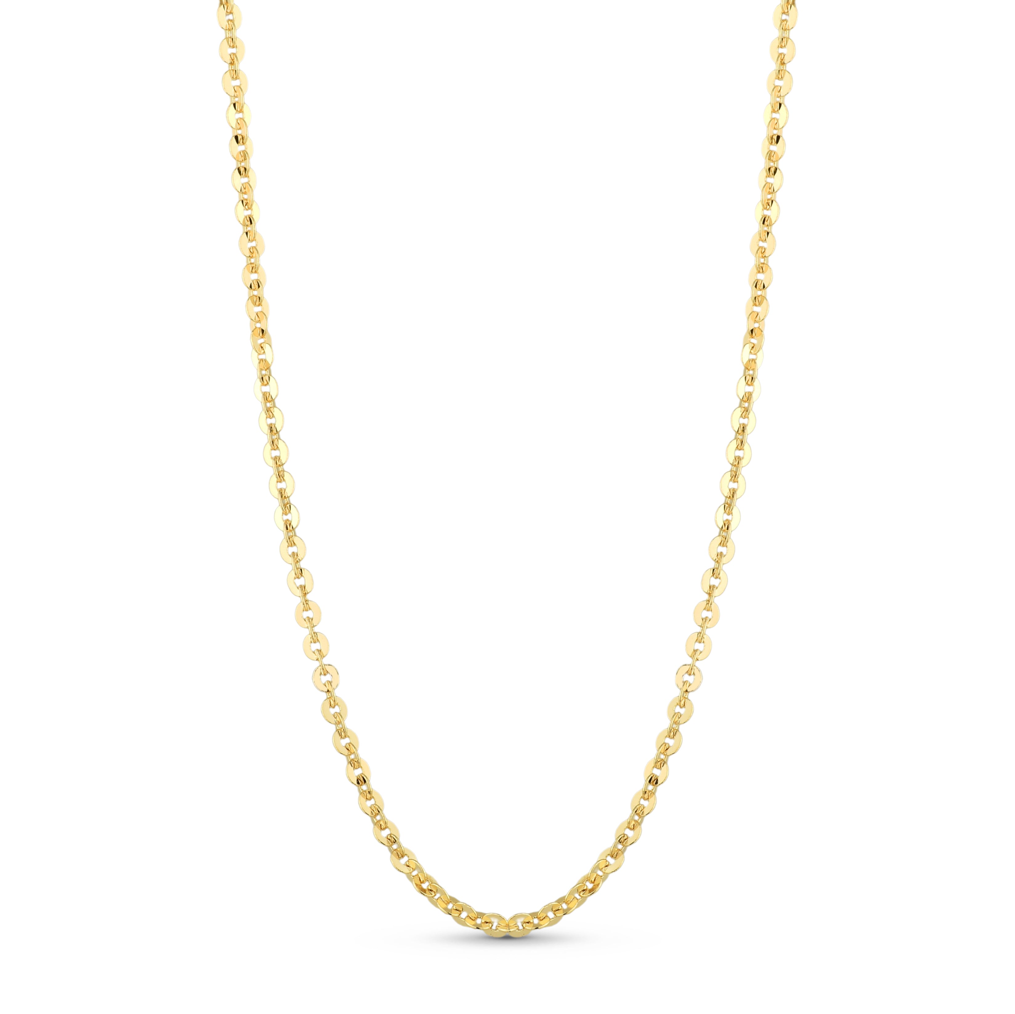 Corrente Elos Ovais Banhado em Ouro 18K