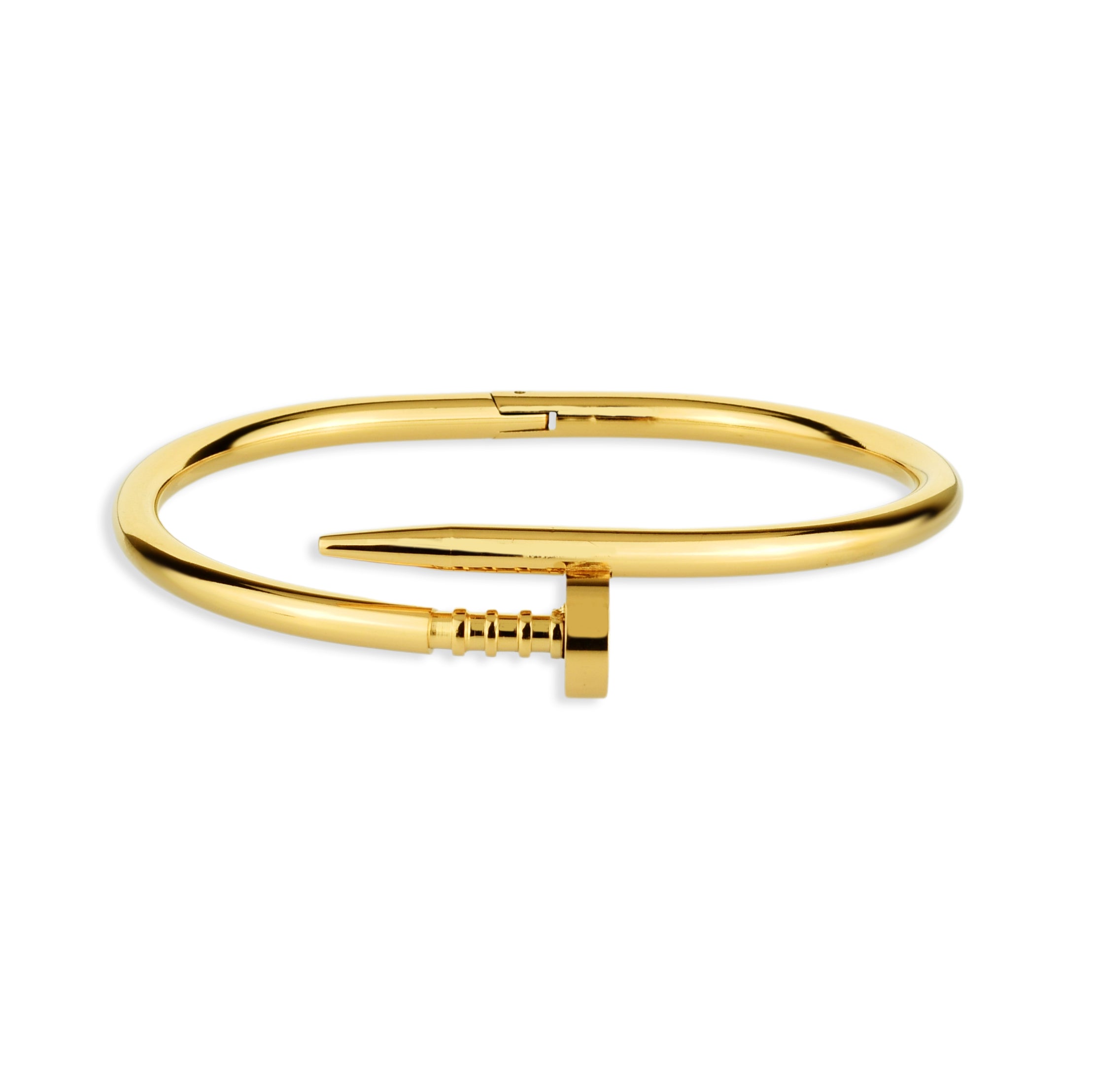 Bracelete Feminino Prego Banhado em Ouro 18K