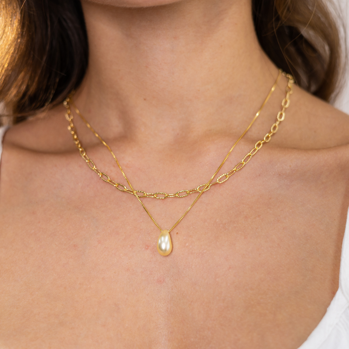 Corrente Elos Detalhados Banhado em Ouro 18K